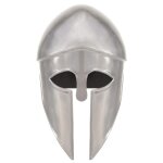 Vidaxl casque de guerrier grec antique pour gn argent� acier