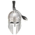 Vidaxl casque de guerrier grec antique pour gn argent acier