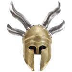 Vidaxl casque de guerrier grec antique pour gn laiton acier