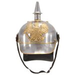 Vidaxl casque prussien allemand antique pour gn argent� acier