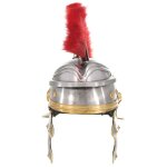 Vidaxl casque de soldat romain antique pour gn argent acier