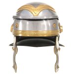 Vidaxl casque de soldat romain antique pour gn argent acier