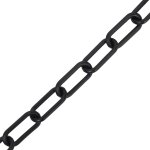 Vidaxl cha�ne d'avertissement noir 30 m �6 mm plastique
