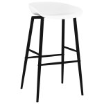 Vidaxl chaises de bar 2 pcs blanc
