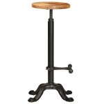 Vidaxl chaises de bar 2 pcs bois de manguier solide