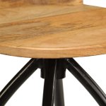 Vidaxl chaises de bar 2 pcs bois de manguier solide
