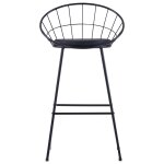 Vidaxl chaises de bar 2 pcs noir similicuir