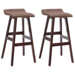 Vidaxl chaises de bar 2 pcs taupe tissu Vidaxl chaises de bar 2 pcs taupe tissu