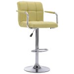 Vidaxl chaises de bar 2 pcs vert tissu