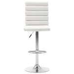 Vidaxl chaise de bar blanc similicuir