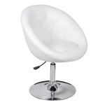 Vidaxl tabouret de bar blanc similicuir Vidaxl tabouret de bar blanc similicuir