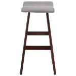 Vidaxl chaise de bar gris clair tissu Vidaxl chaise de bar gris clair tissu