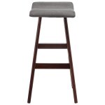 Vidaxl chaise de bar gris foncé tissu Vidaxl chaise de bar gris foncé tissu