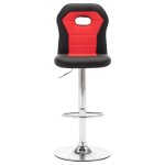 Vidaxl chaise de bar rouge similicuir