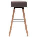 Vidaxl chaise de bar taupe tissu
