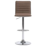Vidaxl chaise de bar taupe tissu