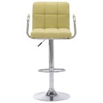 Vidaxl chaise de bar vert tissu