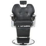 Vidaxl chaise de barbier noir 72x68x98 cm similicuir