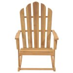 Vidaxl chaise  bascule adirondack bois de teck solide