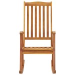Vidaxl chaise  bascule bois d'acacia massif