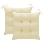 Vidaxl chaise à bascule avec coussin blanc crème bois de teck solide Vidaxl chaise à bascule avec coussin blanc crème bois de teck solide