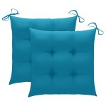 Vidaxl chaise à bascule avec coussin bleu clair bois de teck solide Vidaxl chaise à bascule avec coussin bleu clair bois de teck solide