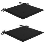 Vidaxl chaise à bascule avec coussin noir bois de teck solide Vidaxl chaise à bascule avec coussin noir bois de teck solide