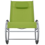 Vidaxl chaise  bascule d'extrieur vert textilne