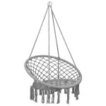 Vidaxl chaise  bascule en hamac 80 cm gris