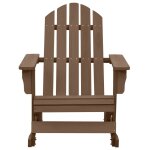 Vidaxl chaise  bascule de jardin bois marron