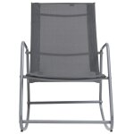 Vidaxl chaise  bascule de jardin gris 95x54x85 cm textilne
