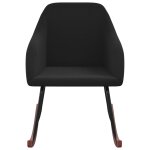 Vidaxl chaise  bascule noir velours