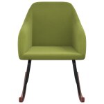 Vidaxl chaise  bascule vert clair velours