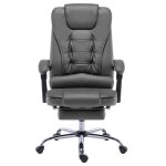 Vidaxl chaise de bureau anthracite similicuir Vidaxl chaise de bureau anthracite similicuir