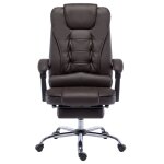 Vidaxl chaise de bureau marron similicuir Vidaxl chaise de bureau marron similicuir