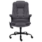 Vidaxl chaise de bureau de massage gris foncé velours Vidaxl chaise de bureau de massage gris foncé velours