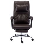 Vidaxl chaise de bureau de massage marron similicuir Vidaxl chaise de bureau de massage marron similicuir