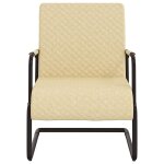 Vidaxl chaise cantilever crme similicuir