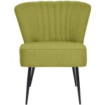Vidaxl chaise de cocktail vert tissu