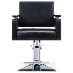 Vidaxl chaise de coiffeur similicuir noir
