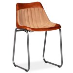 Vidaxl chaises  dner 6 pcs marron et beige cuir vritable et toile