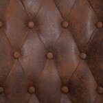 Vidaxl chaise à dossier haut marron similicuir daim Vidaxl chaise à dossier haut marron similicuir daim