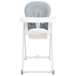 Vidaxl chaise haute bébé gris clair aluminium Vidaxl chaise haute bébé gris clair aluminium