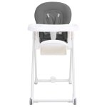 Vidaxl chaise haute bébé gris foncé aluminium Vidaxl chaise haute bébé gris foncé aluminium