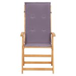 Vidaxl chaises inclinables de jardin 2 pcs marron bois solide d'acacia