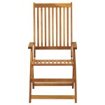Vidaxl chaises inclinables de jardin 3 pcs bois solide d'acacia Vidaxl chaises inclinables de jardin 3 pcs bois solide d'acacia