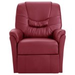Vidaxl chaise inclinable rouge bordeaux similicuir