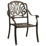 Vidaxl chaises de jardin 2 pcs aluminium coul bronze