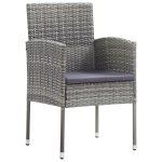 Vidaxl chaises de jardin 2 pcs anthracite rsine tresse