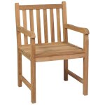 Vidaxl chaises de jardin 2 pcs avec coussins bordeaux teck massif